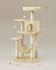 Feandrea PCT161M01 Többszintes Macska Bútor Bézs Plüss Játszótorony