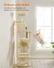 Feandrea XXL Luxus Macskabútor 206 cm Bézs Többszintes Kaparófa