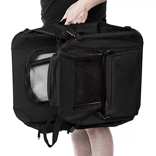 FEANDREA Összecsukható Kisállat Hordozó Táska Fekete