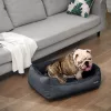 FEANDREA Luxus Kisállat Fekhely Mosható Huzattal Sötétszürke