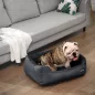   FEANDREA Luxus Kisállat Fekhely Mosható Huzattal Sötétszürke