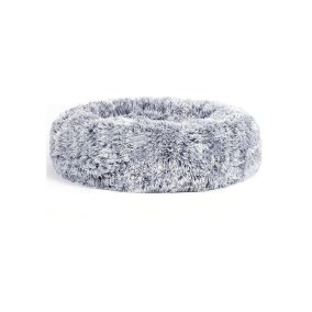   FEANDREA fánk alakú kutyafekhely plüss szürke 60 cm mosható huzattal