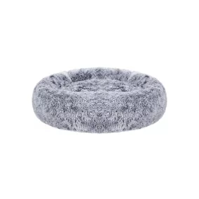   FEANDREA Donut Kutyafekhely Puha Plüss 70 cm Szürke Mosható Huzattal