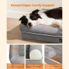FEANDREA Ortopédikus Kutyafekhely Mosható Csúszásmentes Szürke