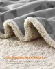Feandrea vízálló kutyatakaró sherpa fleece anyagból szürke 101 x 73 cm