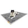 Feandrea vízálló kutyatakaró sherpa fleece anyagból kis és közepes kutyáknak, macskáknak 127 x 101 cm szürke