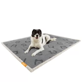   Feandrea vízálló kutyatakaró sherpa fleece anyagból kis és közepes kutyáknak, macskáknak 127 x 101 cm szürke