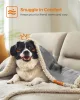 Feandrea vízálló kutyatakaró sherpa fleece anyagból kis és közepes kutyáknak, macskáknak 127 x 101 cm szürke