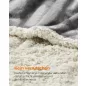   Feandrea Vízálló Kutya Takaró XXL Sherpa Fleece Anyagból Nagy és Extra Nagy Kutyáknak 203 x 152 cm Szürke