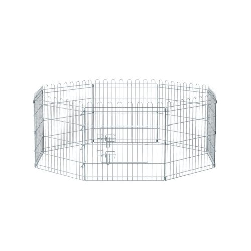 FEANDREA Összecsukható Kisállat Kifutó Ezüst