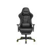 SONGMICS RCG070C01 Ergonomikus Gamer Szék Lábtartóval Fekete-Zöld