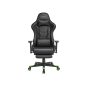   SONGMICS RCG070C01 Ergonomikus Gamer Szék Lábtartóval Fekete-Zöld