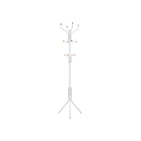   SONGMICS RCR19W álló fogas 182 cm fém krémfehér 12 akasztóval