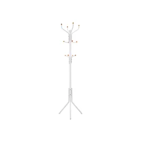   SONGMICS RCR19W álló fogas 182 cm fém krémfehér 12 akasztóval