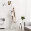 SONGMICS RCR19W álló fogas 182 cm fém krémfehér 12 akasztóval