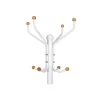 SONGMICS RCR19W álló fogas 182 cm fém krémfehér 12 akasztóval
