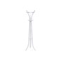 SONGMICS Modern Álló Ruhafogas 9 Akasztós Fém Fehér 176 cm