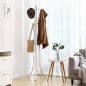 SONGMICS Modern Álló Ruhafogas 9 Akasztós Fém Fehér 176 cm