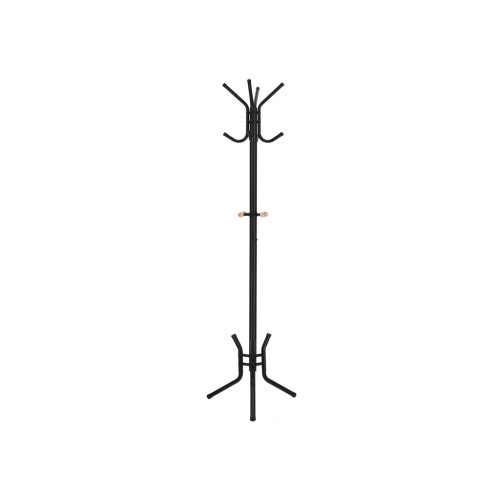 SONGMICS Elegáns Fém Ruhafogas Állvány 12 Akasztóval 176 cm Fekete
