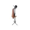 SONGMICS Elegáns Fém Ruhafogas Állvány 12 Akasztóval 176 cm Fekete
