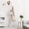 SONGMICS Elegáns Fém Ruhafogas Krémfehér 182 cm