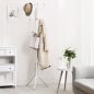 SONGMICS Elegáns Fém Ruhafogas Krémfehér 182 cm