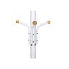 SONGMICS Elegáns Fém Ruhafogas Krémfehér 182 cm