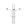 SONGMICS Elegáns Fém Ruhafogas Krémfehér 182 cm