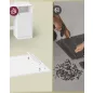   VASAGLE Kailyn RDT142WB02 fésülködőasztal LED tükörrel és beépített töltőállomással felhőfehér