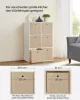 SONGMICS tárolódoboz szett 6 db-os nem szőtt textil homokbézs összecsukható fogantyúval 30 x 30 x 30 cm