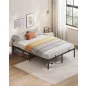   VASAGLE 140 x 190 cm fém ágykeret tárolóhellyel matt fekete