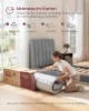 VASAGLE RMZ212QZ02 200 x 90 x 20 cm H3 Hibrid Matrac Zsebrugós Memóriahabbal 7 Zónás Kék