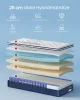 VASAGLE RMZ222QZ02 Hibrid Matrac 90 x 200 x 25 cm Közepes Keménységű Gél Memory Foam Zsákrugós H3 7 Zónás Támasztás Mozgásszigetelés Légáteresztő Huzat Kék