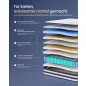  VASAGLE Zsákrugós Matrac Géles Memory Foam 140 x 200 cm Kék H3 Közepes Kemény 7-Zónás