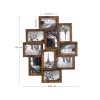 SONGMICS Rusztikus Fa Kollázs Képkeret 10 db 10x15 cm-es Fotóhoz