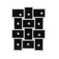   SONGMICS 12 képes Fehér Fa Mintázatú Fali Képkeret Kollázs