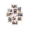 SONGMICS Fotókeret Kollázs MDF Fehér 10 Képhez