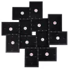 SONGMICS RPF22BK Kollázs Képkeret MDF Fekete 12 Fotóhoz