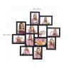 SONGMICS Fekete Képkollázs Keret 12 db 10x15 cm-es Fotóhoz