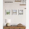 SONGMICS Lebegő Képkeret Szett Fehér MDF 3 db-os