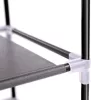 SONGMICS 10 Szintes Cipőtároló Szekrény Porvédő Huzattal Fekete 88 x 28 x 160 cm