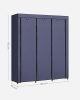 SONGMICS Összecsukható Szövet Ruhásszekrény Sötétkék Tárolórendszer