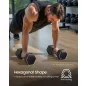   SONGMICS SYL010B01 Hexagonális Kézi Súlyzó Készlet 20 kg Öntöttvas Fekete