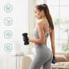 SONGMICS Neoprén Súlyzó Szett 2x4 kg Hatszögletű Fekete
