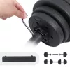 SONGMICS 2-in-1 Állítható Súlyzó Készlet 2 x 10 kg Műanyag Bevonatú Súlytárcsákkal Fekete