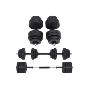 SONGMICS 2-in-1 Állítható Súlyzókészlet 30 kg Fekete