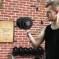 SONGMICS Állítható Öntöttvas Súlyzókészlet 2x15 kg Acél Markolattal Fekete