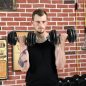 SONGMICS Állítható Öntöttvas Súlyzókészlet 2x15 kg Acél Markolattal Fekete