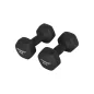   SONGMICS 2 db-os kézi súlyzó szett 2 x 5 kg neoprén bevonattal fekete hatszögletű csúszásmentes