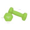 SONGMICS Hatszögletű Súlyzókészlet Állvánnyal - 6 db Neoprén Kézi Súlyzó Lime-Türkiz-Szürke